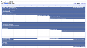 Náhled kalendáře na blogu