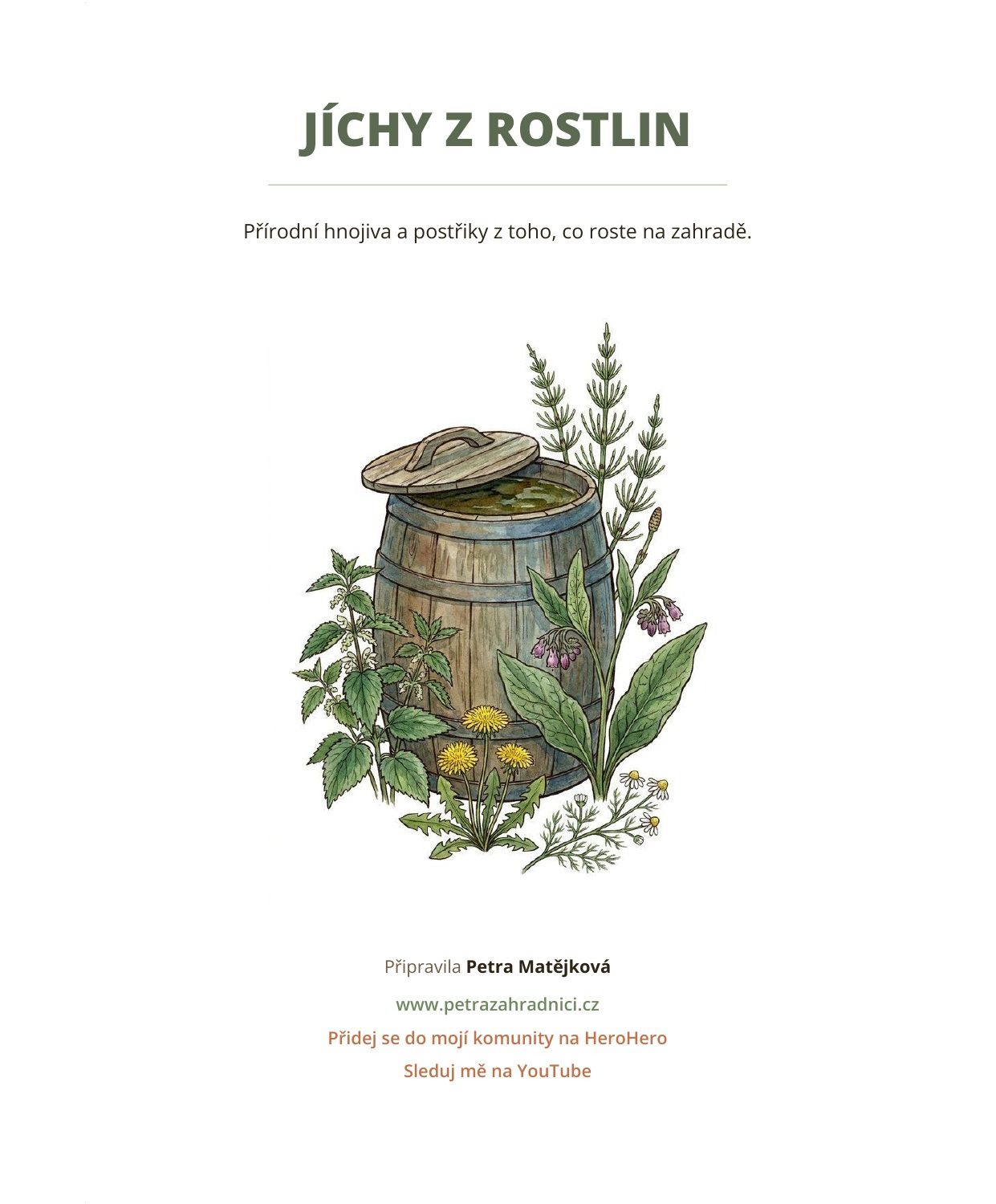01-titulka Jíchy z rostlin, titulka ebooku Petry zahradničí